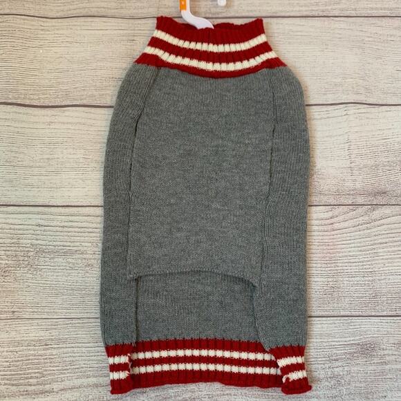 Christmas Dog Sweater Holiday HO HO HO Snowflake Santa Jingle Bell Fab Dog Sz M - Picture 3 of 13